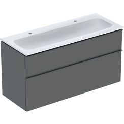 Geberit iCon Waschbecken mit Unterschrank 120 cm anthrazit 502.334.JK.1