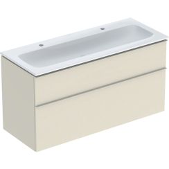 Geberit iCon Waschbecken mit Unterschrank 120 cm grau 502.334.JL.1