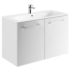 Geberit Selnova Square Waschbecken mit Unterschrank 100 cm weiß 501.260.00.1