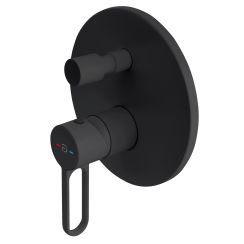 FDesign Zaffiro badewannen- und duscharmatur Unterputz schwarz FD1-ZFR-7P-22