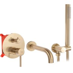 Rea Lungo Badewannen- und Duschset Unterputz gold REA-B7503