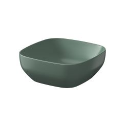 Cersanit Larga Waschbecken 38x38 cm quadratisch Aufsatzwaschbecken grün K677-061
