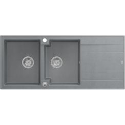 Quadron Evan GraniteQ-Spüle 116x50 cm grau/graphit/onyx HQE11650U5_BS_P2O
