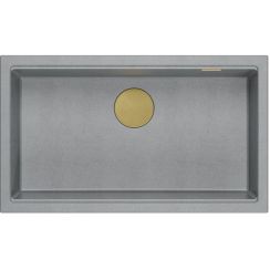 Quadron Logan graniteq-spüle 76x45 cm grau/graphit/onyx HQD7644U5_PVDG1_U
