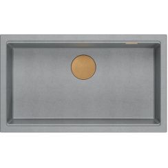 Quadron Logan graniteq-spüle 76x45 cm grau/graphit/onyx HQD7644U5_PVDC1_U