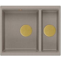 Quadron Logan graniteq-spüle 55x46 cm beige HCQL5646U4-G1_U