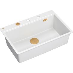 Quadron Marc GraniteQ-Spüle 75x49 cm weiß HQM7650U1_FM_PVDC1