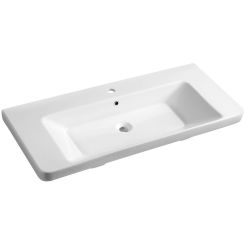 Sapho Thalie Waschbecken 105x46 cm rechteckig Klassisch-Möbel weiß TH11105