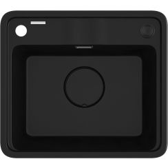 Deante Momi granitspüle 50x44 cm schwarz ZKM_N103