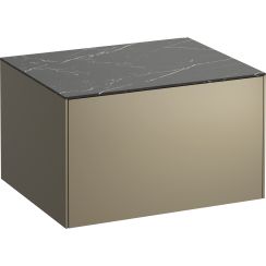 Laufen Sonar Schrank mit Arbeitsplatte 57.7x45.5x34 cm Unterschrank hängend schwarz H4054000341421