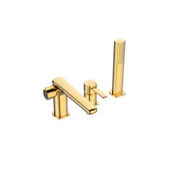 Invena Glamour badewannen- und duscharmatur awannenmontiert gold BW02S09