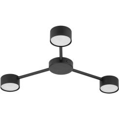 TK Lighting Avia Black Deckenlampe 3x10 W schwarz 4689