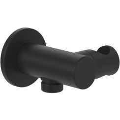 Villeroy & Boch Universal Showers Winkelanschluss mit Griff schwarz TVC000462000K5