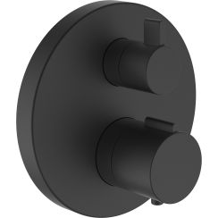 Laufen City Therm Badewannen- und Duscharmatur Unterputz mit Thermostat schwarz HF905475428000