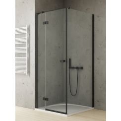 New Trendy Reflexa Black Dusche 120x90 cm rechteckig schwarz Matte/durchsichtiges Glas EXK-4934