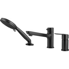 Deante Arnika Badewannen- und Duscharmatur awannenmontiert schwarz BQAN13M