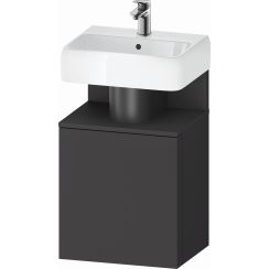 Duravit Qatego Kabinett 44x35x64.5 cm Unterschrank hängend graphit QA4076R49490000