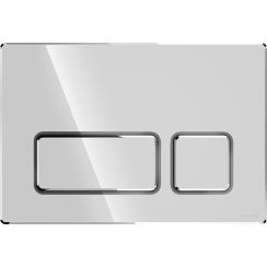 Cersanit Block Betätigungsplatte für Toilette glänzender Chrom K97-454