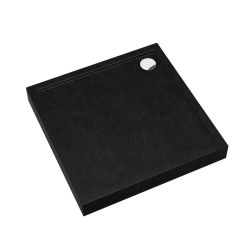 Schedline Cameron Black Stone Quadratische Duschwanne 90x90 cm schwarz 3ST.C1K-9090/C/ST