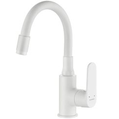 Kuchinox Dima waschbeckenhahn stehend weiß BQD621D