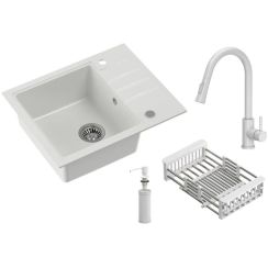 Quadron Comfort 116 waschbecken mit wasserhahn und zubehör weiß/weiß HCQP6250BIK_3673500WHM