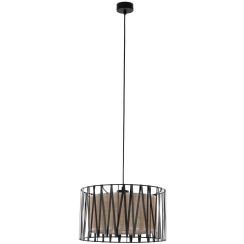 TK Lighting Harmony Pendelleuchte 1x15 W schwarz-braun 4562