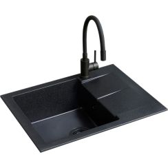 Berg Black waschbecken mit wasserhahn onyx/schwarz ZZH1411ABFBK