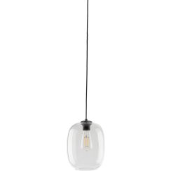 TK Lighting Elio Pendelleuchte 1x15 W schwarz-transparent 4339