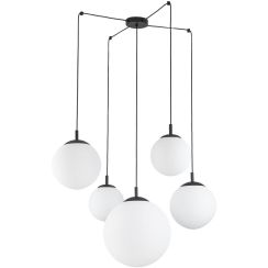 TK Lighting Esme Pendelleuchte 5x15 W schwarz 4791