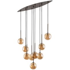 TK Lighting Esme Pendelleuchte x6 W braun 6149