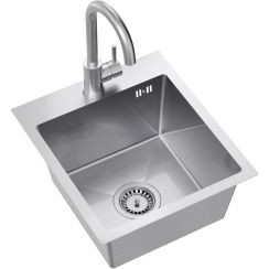Quadron Luke waschbecken mit wasserhahn stahl/stahl ZH4045BS_3623500_BS