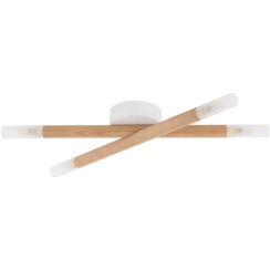 TK Lighting Noble Wandleuchte 4x6 W weiß-holz 4524