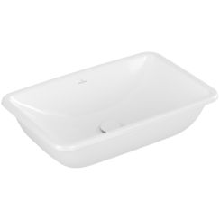 Villeroy & Boch Loop & Friends waschbecken 61.5x38 cm rechteckig unterblattig weiß 4A5801R1