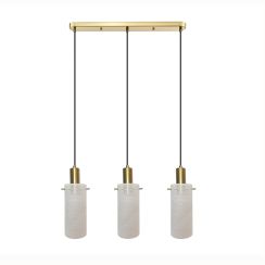 Light Prestige Tirana Pendelleuchte 3x40 W weiß-gold LP-945/3LWH
