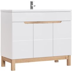 Comad Bali White Kabinett 100x46x84 cm Unterschrank stehend weiß BALI WHITE 825 -100 CM FSC