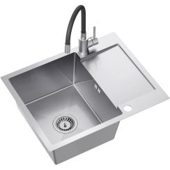 Quadron Luke waschbecken mit wasserhahn stahl/stahl ZH6048BS_3323503BL