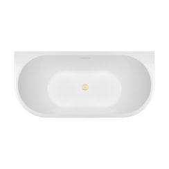 Set Wandmontierte Badewanne Oltens Delva 12019000, Verschlusskappe Oltens 09002800