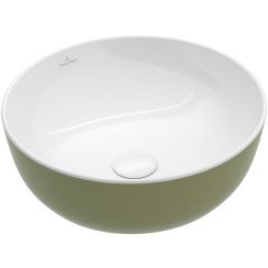 Villeroy & Boch Artis umywalka 43x43 cm okrągła nablatowa zielona 417943BCS8