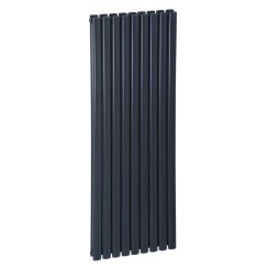 Luxrad Ring Podwójny Designheizkörper 190x64.2 cm podłączenie unter schwarz RINP1900642S040ZDC