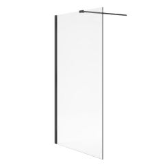Excellent Vidoq Begehbare Duschwand 120 cm schwarz Matte/durchsichtiges Glas KAEX.1506.1200.LP.BL