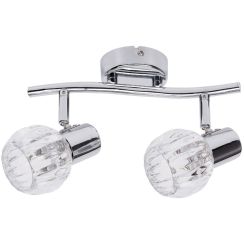 Rabalux Lauren Deckenlampe 2x40 W chrom-transparent 6092
