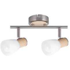 Rabalux Gavin Deckenlampe 2x40 W weiß-chrom-satin 6487