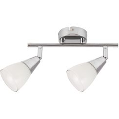 Rabalux Nicolette Deckenlampe 2x40 W weiß-chrom 6768
