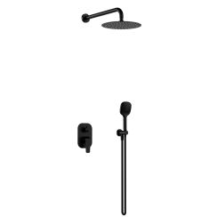 Excellent Clever 2.0 Duschset Unterputz mit Regenbrause schwarz AREX.SET4145BS