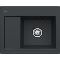 Villeroy & Boch Subway zlewozmywak ceramiczny 65x51 cm CeramicPlus Pure Black 331301R7