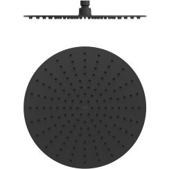 Tres Kopfbrause 30x30 cm rund schwarz 134315010NM