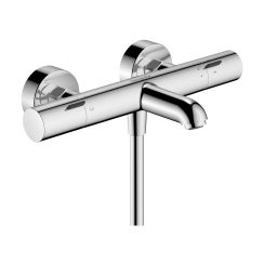 Hansgrohe Ecostat Fine Badewannen- und Duscharmatur Wandmontage mit Thermostat chrom 13325000