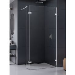 New Trendy Eventa Begehbare Duschwand 140 cm chrom Glanz/durchsichtiges Glas EXK-4636
