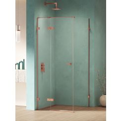 New Trendy Eventa Copper Shine Dusche 120x120 cm quadratisch kupfer Glanz/durchsichtiges Glas EXK-6399