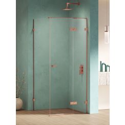 New Trendy Eventa Copper Shine Dusche 120x120 cm quadratisch kupfer Glanz/durchsichtiges Glas EXK-6429
